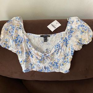NWT Forever 21 cropped blouse